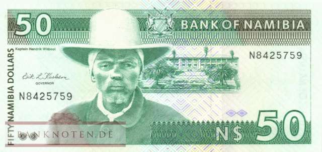 Namibia - 50  Namibia Dollars (#002a_UNC)
