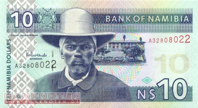 Namibia - 10  Namibia Dollars (#004b_UNC)