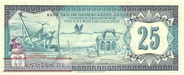 Netherlands Antilles - 25  Gulden (#017_UNC)