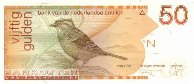 Netherlands Antilles - 50  Gulden (#025c_UNC)