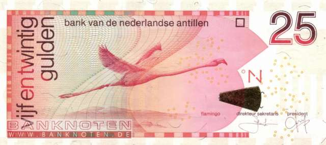 Netherlands Antilles - 25  Gulden (#029e_UNC)
