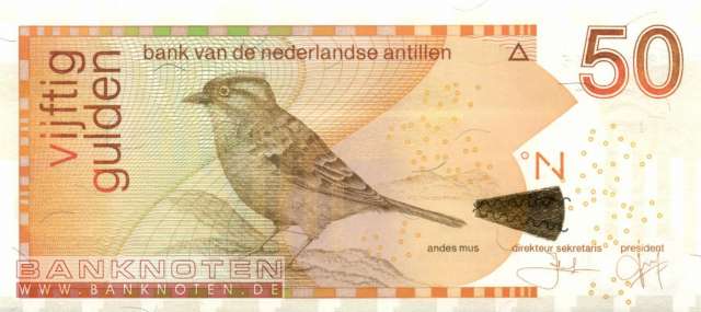 Niederländische Antillen - 50  Gulden (#030d_UNC)