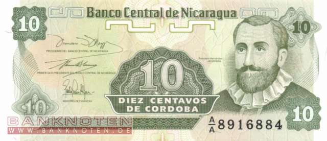 Nicaragua - 10 Centavos (#169a-U1_UNC)
