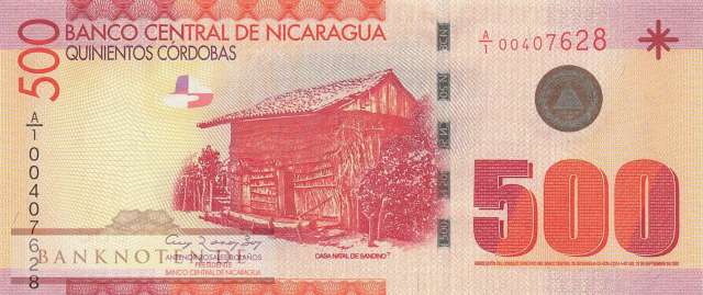 Nicaragua - 500  Cordobas (#206a_UNC)