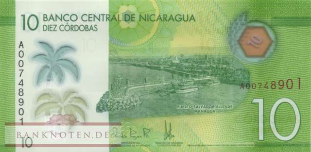 Nicaragua - 10  Cordobas (#209a_UNC)