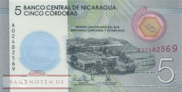 Nicaragua - 5  Cordobas (#219_UNC)