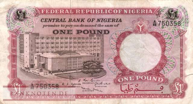 Nigeria - 1 Pound (#008_F)