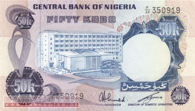 Nigeria - 50  Kobo (#014f_UNC)