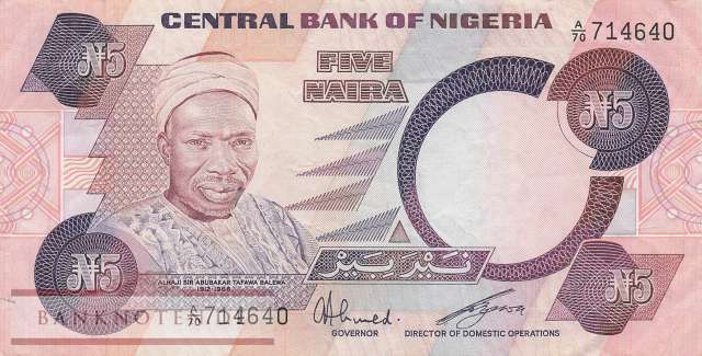Nigeria - 5 Naira (#024a_VF)