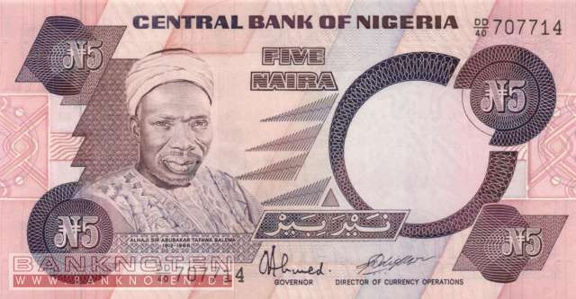 Nigeria - 5  Naira (#024d_UNC)