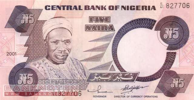 Nigeria - 5  Naira (#024g-01_UNC)