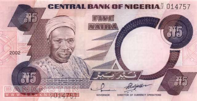 Nigeria - 5  Naira (#024g-02_UNC)