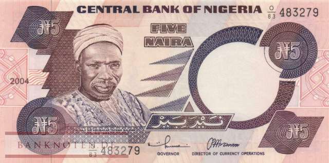Nigeria - 5  Naira (#024h-04-1_UNC)
