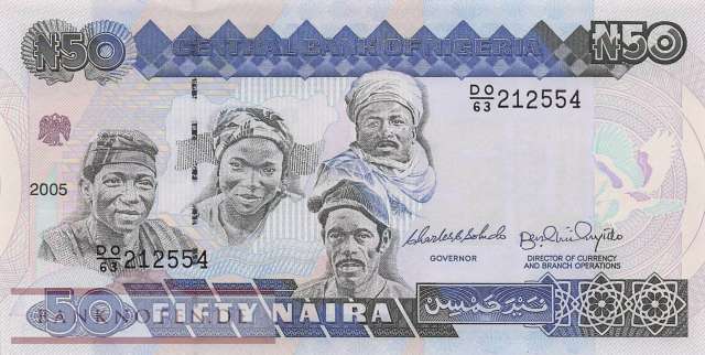 Nigeria - 50  Naira (#027f-2-2_UNC)
