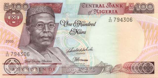 Nigeria - 100  Naira (#028e1_UNC)
