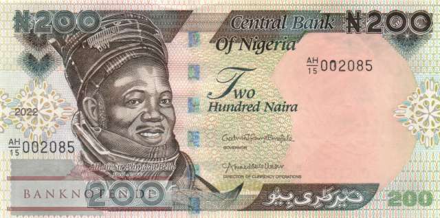Nigeria - 200  Naira (#029v_UNC)