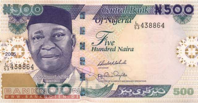 Nigeria - 500  Naira (#030e_UNC)