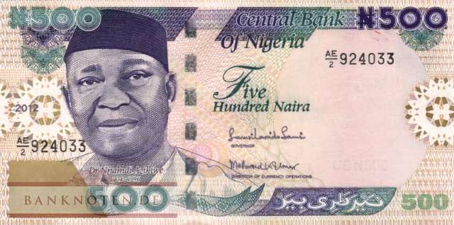 Nigeria - 500  Naira (#030k2_UNC)