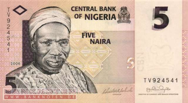 Nigeria - 5  Naira (#032a-1_UNC)