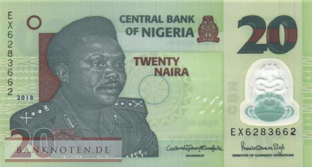Nigeria - 20  Naira (#034o_UNC)