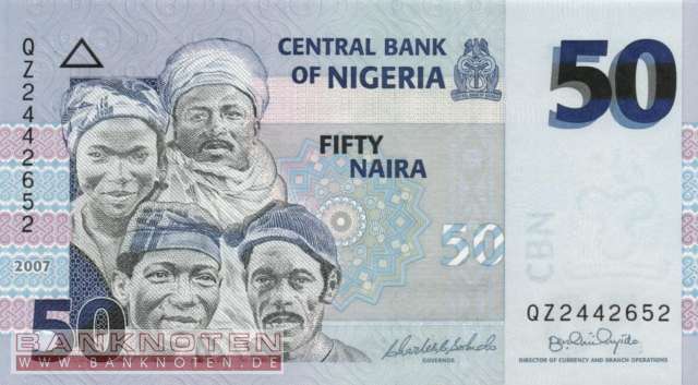 Nigeria - 50  Naira (#035b_UNC)