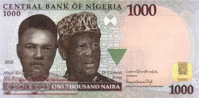 Nigeria - 1.000  Naira (#036r_UNC)