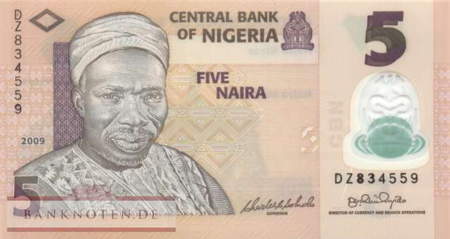 Nigeria - 5  Naira - Replacement (#038aR_UNC)