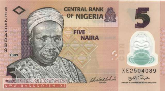 Nigeria - 5  Naira (#038b-1_UNC)
