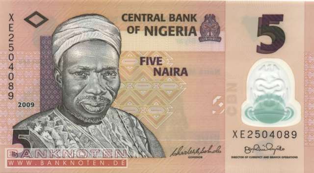 Nigeria - 5  Naira (#038b-U14_UNC)