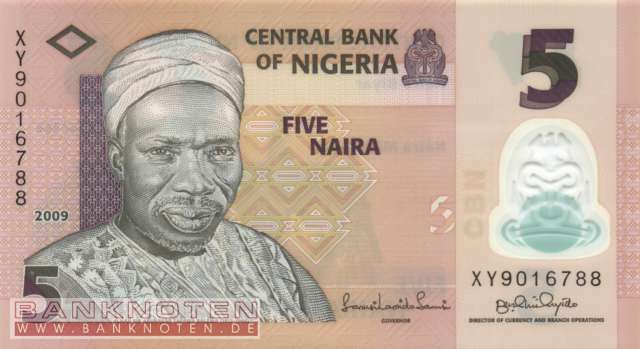 Nigeria - 5  Naira (#038b-U15_UNC)