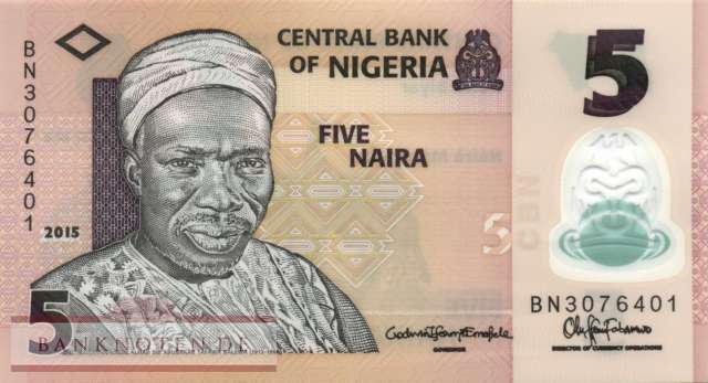 Nigeria - 5  Naira (#038f_UNC)