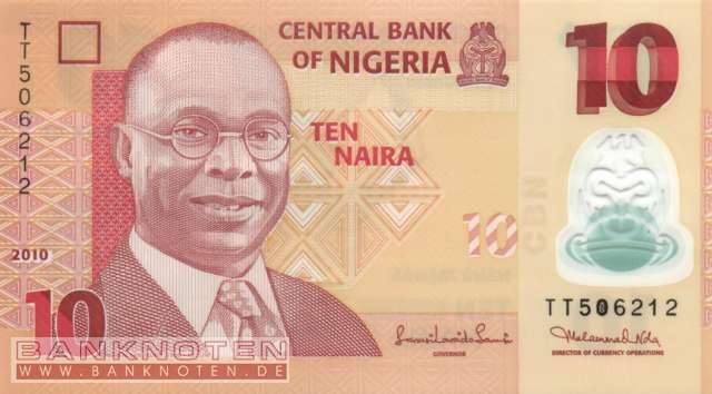 Nigeria - 10  Naira (#039b-2-1_UNC)