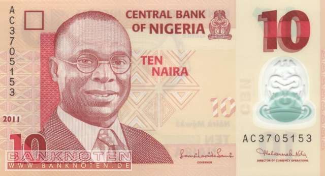 Nigeria - 10  Naira (#039c-7_UNC)