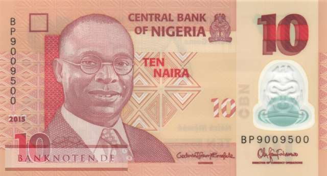 Nigeria - 10  Naira (#039f_UNC)