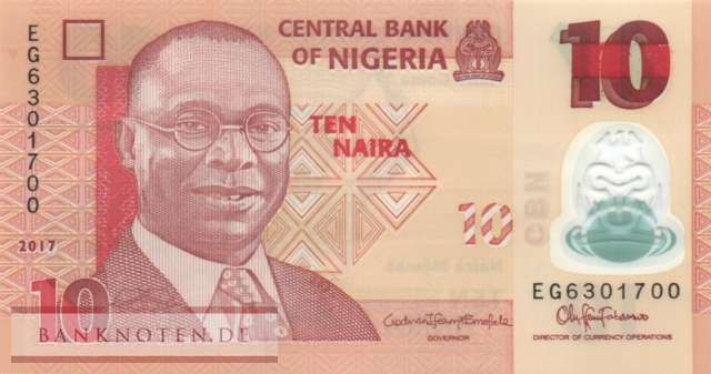 Nigeria - 10  Naira (#039h_UNC)