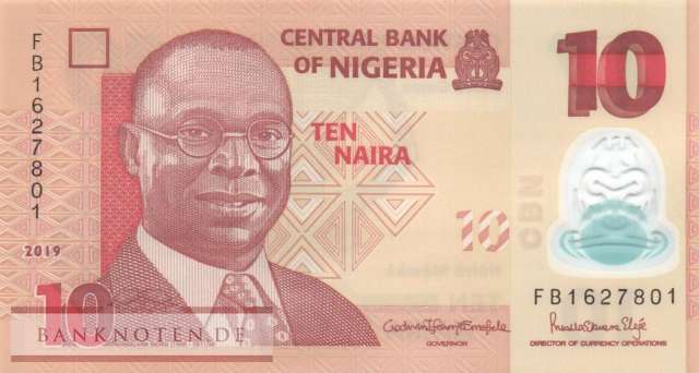 Nigeria - 10  Naira (#039j_UNC)