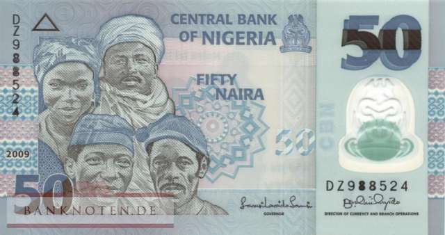 Nigeria - 50  Naira - Replacement (#040aR-U15-6_UNC)