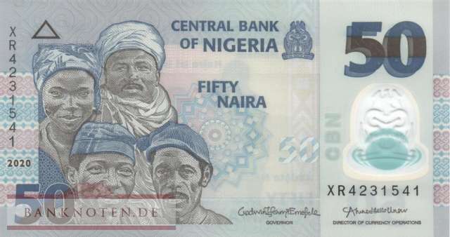 Nigeria - 50  Naira (#040j_UNC)