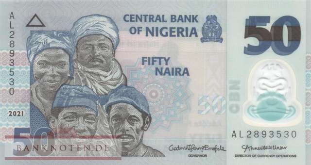 Nigeria - 50  Naira (#040k_UNC)