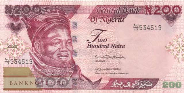 Nigeria - 200  Naira (#047a_UNC)