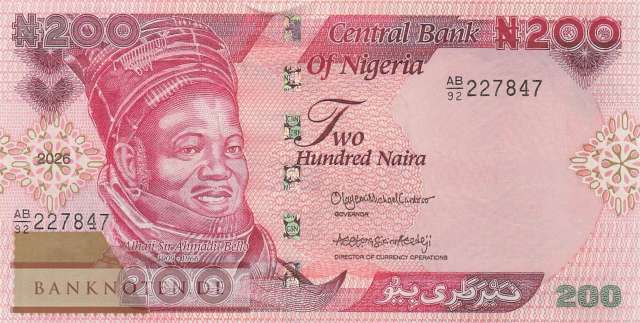 Nigeria - 200  Naira (#047e_UNC)