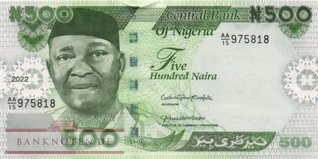 Nigeria - 500  Naira (#048a_UNC)