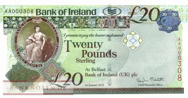 Northern Ireland - 20  Pounds (#088_UNC)