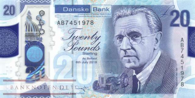 Nordirland - Danske Bank - 20  Pounds (#215_UNC)