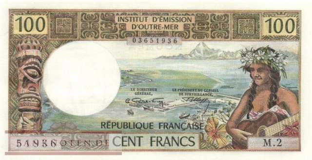 New Caledonia - 100  Francs (#063b_UNC)