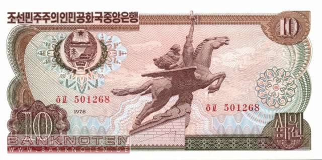 Nordkorea - 10 Won (#020c_UNC)