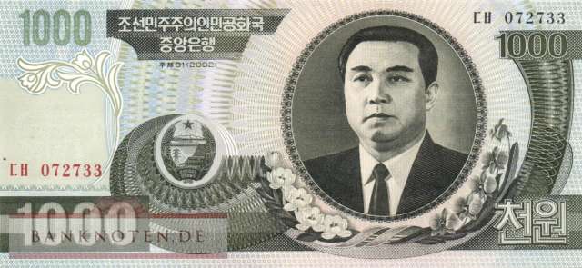 Korea North - 1.000  Won (#045a-1_UNC)