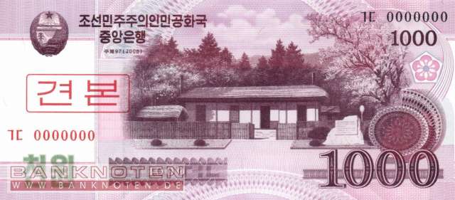 Nordkorea - 1.000  Won - SPECIMEN (#064-1S_UNC)