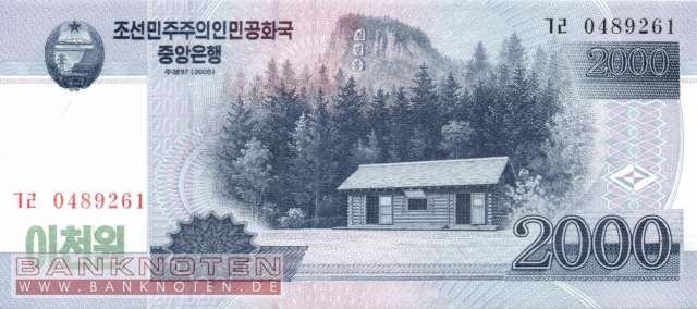 Nordkorea - 2.000  Won (#065-1_UNC)