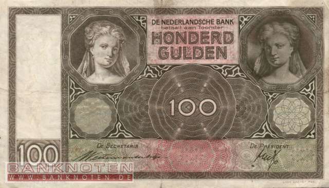Niederlande - 100  Gulden (#051b-40_F)